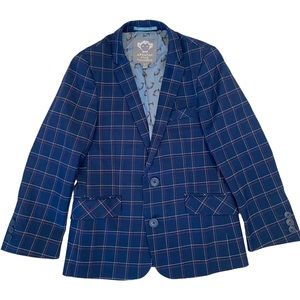 Appaman Fine Tailoring Blue Plaid Blazer